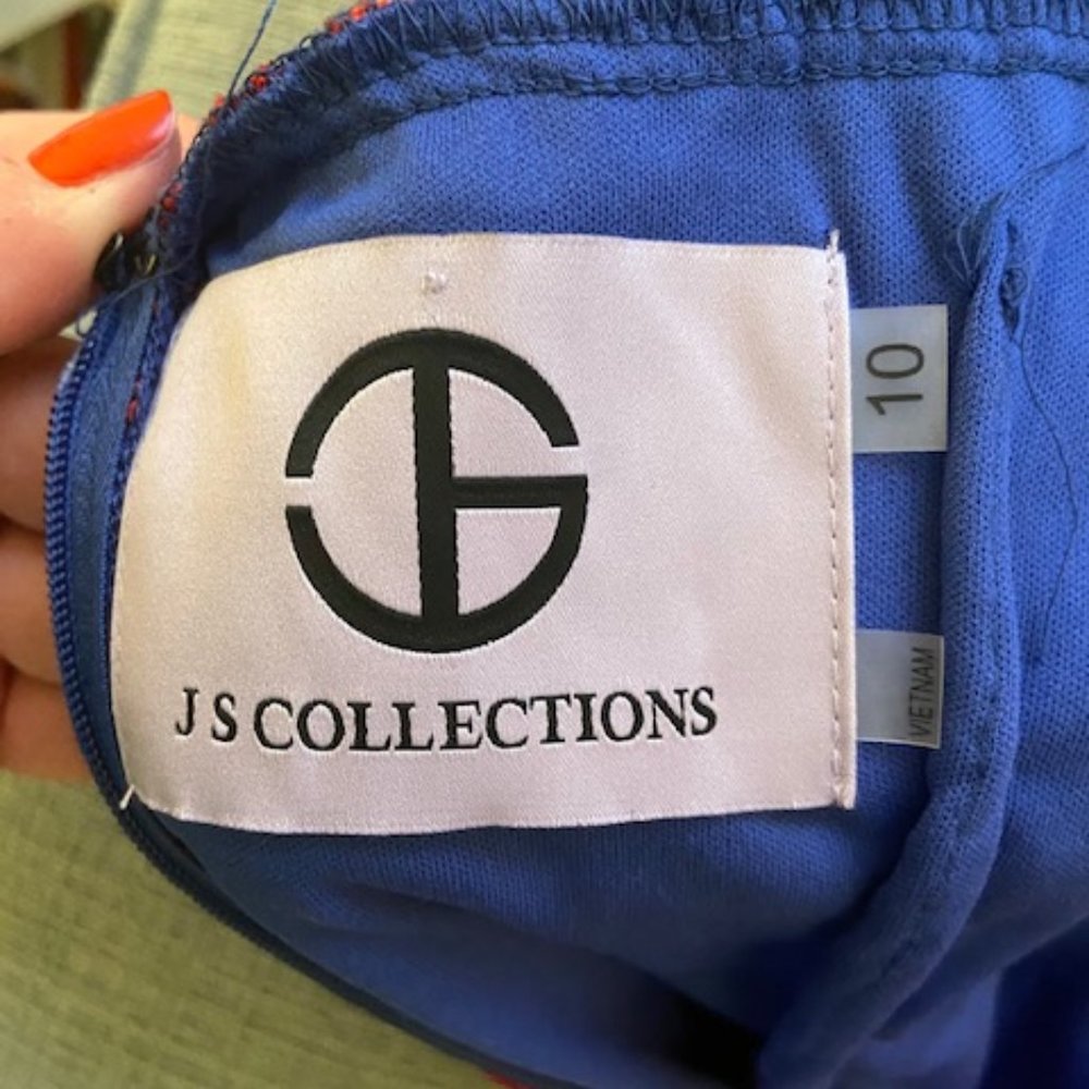 JS Collection Embroidered Sheath Dress - Picture 6 of 6